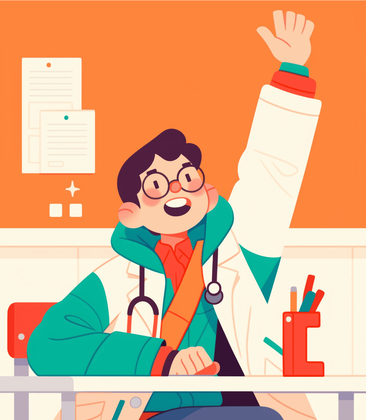 Students preparing for selective school exams